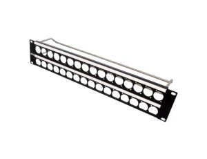 Adapter montażowy patch panel 19 RACK przykręcany 19x24mm CP30155