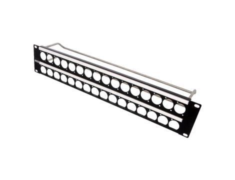 Adapter montażowy patch panel 19 RACK przykręcany 19x24mm CP30155