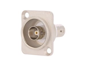 Łącznik BNC gniazdo z obu stron izolowane 75 srebrny FT CP30124