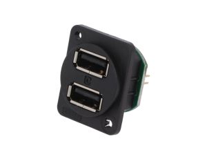 Gniazdo USB A na panel otwór pod śrubę płaską przykręcany CP30100X