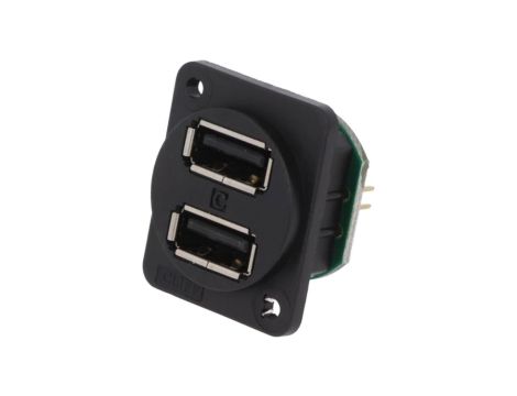 Gniazdo USB A na panel otwór pod śrubę płaską przykręcany CP30100X