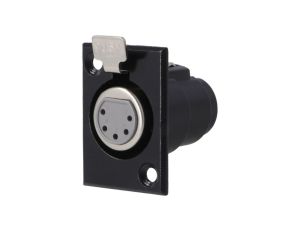 Gniazdo XLR żeńskie PIN 5 z przyciskiem na panel przykręcany FC6171