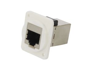 Łącznik FT RJ45 8p8c Kat 5e ekranowane 19x24mm plastik CP30220SXW