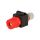 Gniazdo bananowe 4mm 60A 60VDC czerwony 64mm Styki nikiel CL159825RA
