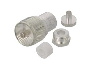 Złącze UHF (PL-259) męskie RG141,RG58 na przewód teflon 1-1337473-0