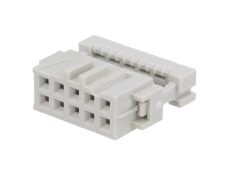Wtyk IDC żeńskie 10-pin IDC na taśmę 1,27mm złocony szary 1-215911-0