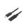 Kabel USB C gniazdo - USB C wtyk 1m FCR72003