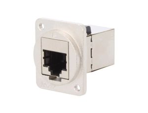 Łącznik FT RJ45 8p8c Kat 6a ekranowane 19x24mm metal CP30225SM3