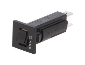 Wyłącznik nadprądowy 250VAC 32VDC 20A SPST-NC na panel 3-1393250-3