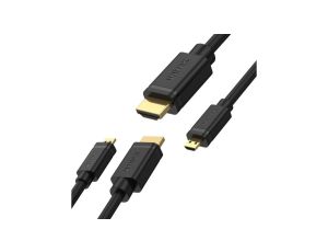 UNITEK Kabel micro HDMI - HDMI 4K@60 (wtyk / wtyk) 2m