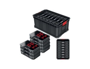 Pojemnik, skrzynka narzędziowa z organizerami 7 sztuk 520x329x210mm Kistenberg MODULAR SOLUTION 20R