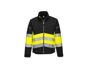 Kurtka ostrzegawcza softshell pw375bky rozmiar s