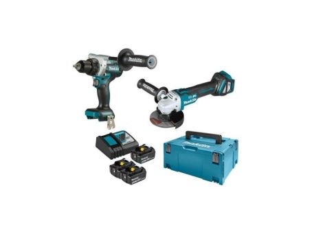 Zestaw combo li-lon 18v ddf486+dga513 3*5.0ah