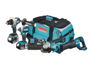 ZESTAW COMBO LXT18V DGA504+DDF485+DTD153+DHR241+DHS 3*5.0AH