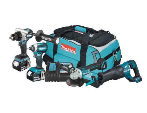 ZESTAW COMBO LXT18V DGA504+DDF485+DTD153+DHR241+DHS 3*5.0AH