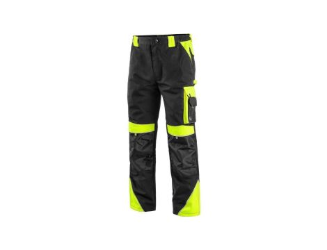 SPODNIE CXS DO PASA SIRIUS BRIGHTON CZARNO-ŻÓŁTE ROZM.50