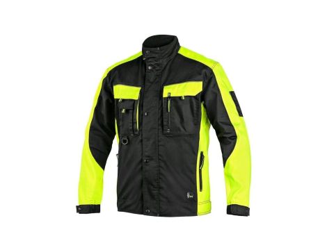BLUZA/KURTKA CXS SIRIUS BRIGHTON CZARNO-ŻÓŁTA ROZM.48