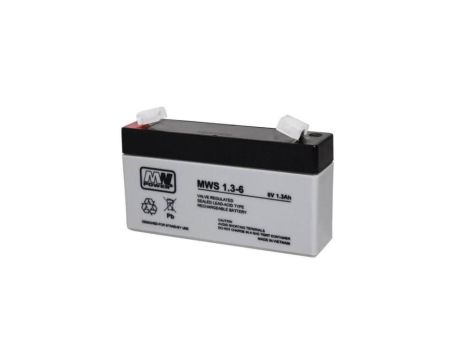 MWS 1.3-6 Akumulator AGM 6V 1,3Ah MW Power