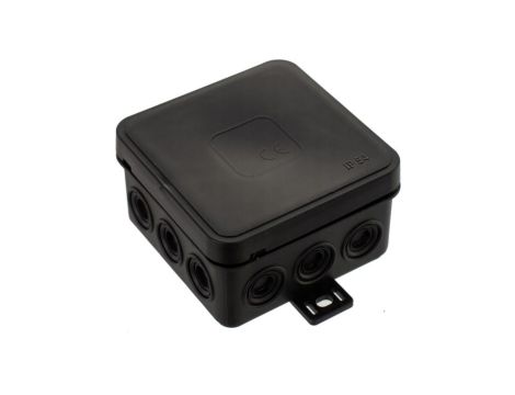 Puszka instalacyjna natynkowa typu KLIK 85x85x41mm hermetyczna IP54 czarna ViPlast