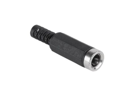 Gniazdo zasilające DC 2,5/5,5 mm złącze proste lutowane na kabel prądu stałego 25szt.