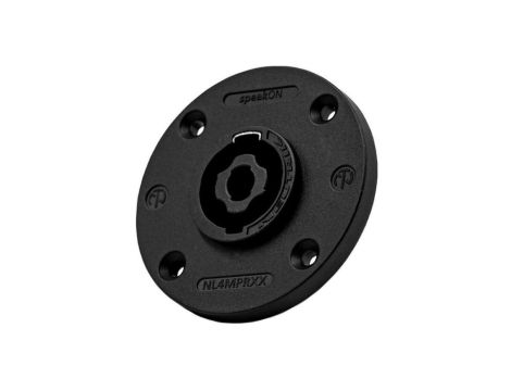 NEUTRIK Gniazdo tablicowe panelowe Speakon 4-pin czarne NL4MPRXX