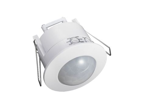 Czujnik ruchu PIR sufitowy do wbudowania LED 360stopni biały PIR podtynkowy