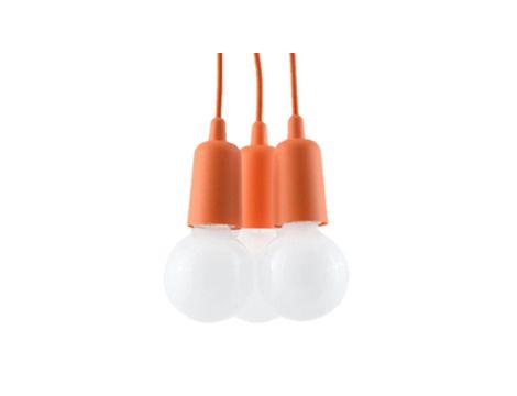 Lampa wisząca DIEGO 3 pomarańczowy