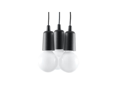Lampa wisząca DIEGO 3 czarna