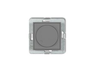 ICON Mechanizm elektronicznego regulatora oświetlenia przyciskowo-obrotowego szary mat 27IRO-1
