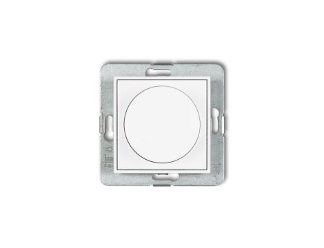 ICON Mechanizm elektronicznego regulatora oświetlenia przyciskowo-obrotowego do lamp LED biały mat 25IRO-2