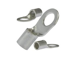 Końcówka rurowa oczkowa typ KOA DIN 10mm/ M6 miedziana cynowana galwanicznie nieizolowana