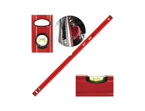 Poziomnica SLIM 120cm 2 libelle MILWAUKEE