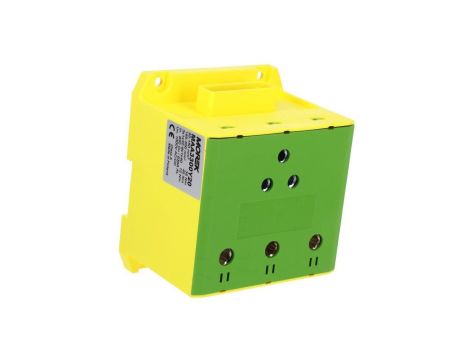 Złączka OTL300-3B żółto-zielony 3xAl/Cu95-300mm2 6x1x40 1000V/1500V Zacisk uniwersalny z wejściem na szynę elastyczną MAA3300Y20