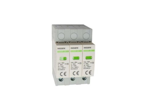 Ogranicznik przepięć Typ T2 3P 1000V DC dla uziemionych systemów PV Ex9UEP
