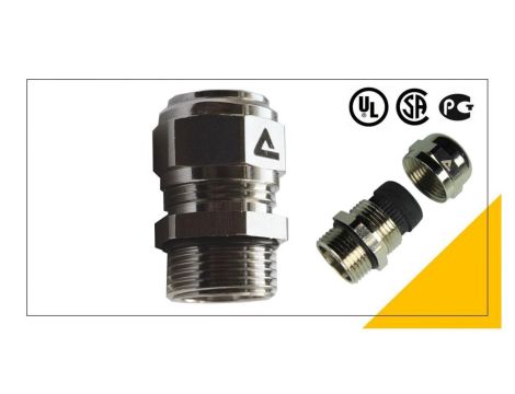 Dławnica kablowa mosiężna M20x1,5 IP68 UL dla kabla 9 - 12 mm 736.720.1