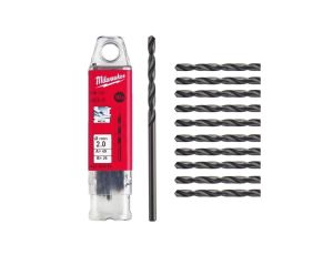 Wiertło do metalu HSS-R walcowane 2x24/49mm Zestaw 10szt MILWAUKEE