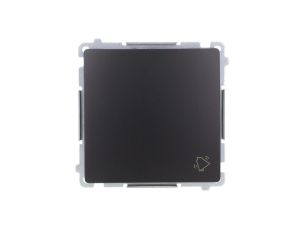 Simon Basic Przycisk dzwonek (moduł) 10AX, 250V, szybkozłącza, czarny BMD1.01/49