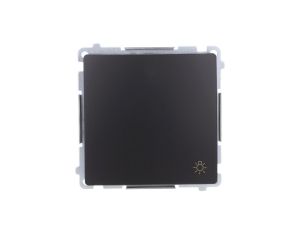 Simon Basic Przycisk światło (moduł) 10AX, 250V, szybkozłącza, czarny BMS1.01/49