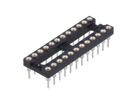 Podstawka DIP 20-pin Raster 2,54mm precyzyjna THT pozłacany flash 2-1571552-6