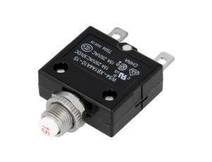Wyłącznik nadprądowy 250VAC 50VDC 15A SPST-NC na panel 1423674-8
