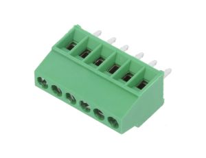 Listwa zaciskowa do druku kątowe 90 2,54mm tory 6 na PCB 282834-6