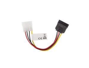 Kabel zasilający wtyk MOLEX - gniazdo SATA 15cm LANBERG