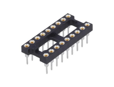 Podstawka DIP 18-pin Raster 2,54mm precyzyjna THT 2-1571552-5