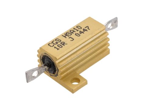 Rezystor drutowy z radiatorem przykręcany 16W 10 Ohm 0-1625966-4