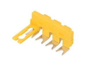 Mostek wtykowy SNK tory 4 żółty Szer 8mm Wys 24,6mm Entrelec 1SNK900654R0000 (SC-JB8-4)