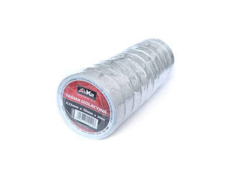 Taśma izolacyjna z PVC 0,13mm/19mm/20m BIAŁA (10 szt.)