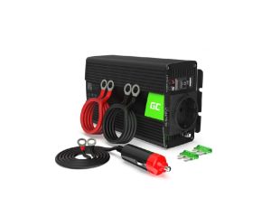 Przetwornica napięcia inwerter 12V - 230V 500W/1000W, czysta sinusoida (INV16) GREEN CELL