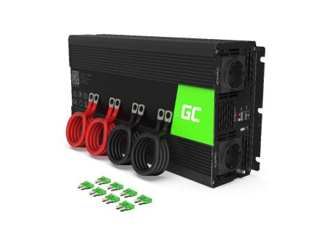 Przetwornica napięcia inwerter 24V - 230V 3000W/6000W, czysta sinusoida (INV21) GREEN CELL