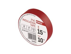 Taśma izolacyjna PVC 15mm / 10m czerwona F61513 /10szt./