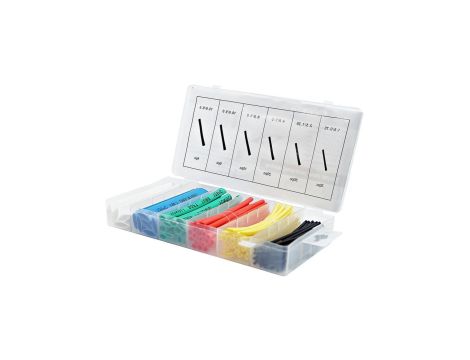 Zestaw rurek termokurczliwych 1,5-13mm kolowe 100szt. RTC/SET/ORGANIZER